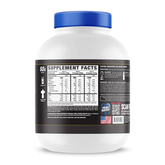 RC King Mass XXL 6lbs supplement facts label highlighting protein, carbs, and nutrients for weight gain.
